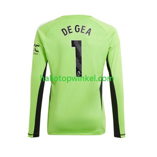 Manchester United Voetbalshirt De Gea 1 Doelman Heren Thuis Tenue 2023-2024 Lange Mouw