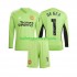 Manchester United Voetbalshirt De Gea 1 Doelman Kleuters/Kids Thuis Tenue 2023-2024 Lange Mouw