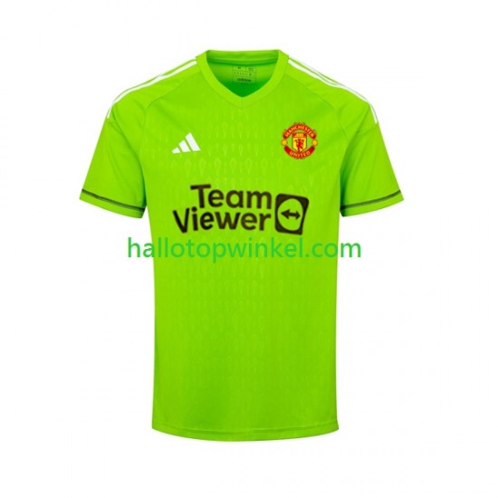 Manchester United Voetbalshirt Doelman Heren Thuis Tenue 2023-2024 Korte Mouw