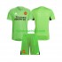 Manchester United Voetbalshirt Doelman Kleuters/Kids Thuis Tenue 2023-2024 Korte Mouw
