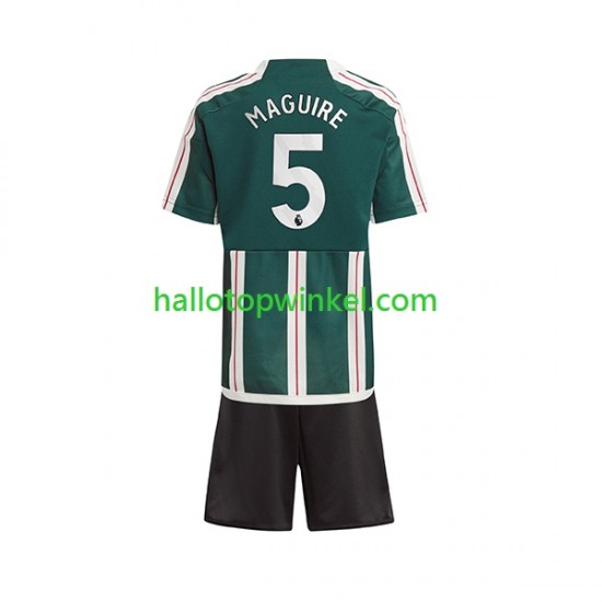Manchester United Voetbalshirt Harry Maguire 5 Kleuters/Kids Uit Tenue 2023-2024 Korte Mouw