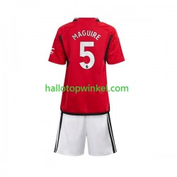 Manchester United Voetbalshirt Harry Maguire 5 Kleuters/Kids Thuis Tenue 2023-2024 Korte Mouw