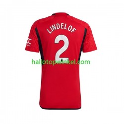 Manchester United Voetbalshirt Lindelof 2 Heren Thuis Tenue 2023-2024 Korte Mouw
