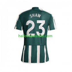 Manchester United Voetbalshirt Luke Shaw 23 Heren Uit Tenue 2023-2024 Korte Mouw