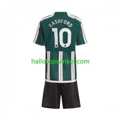 Manchester United Voetbalshirt Marcus Rashford 10 Kleuters/Kids Uit Tenue 2023-2024 Korte Mouw