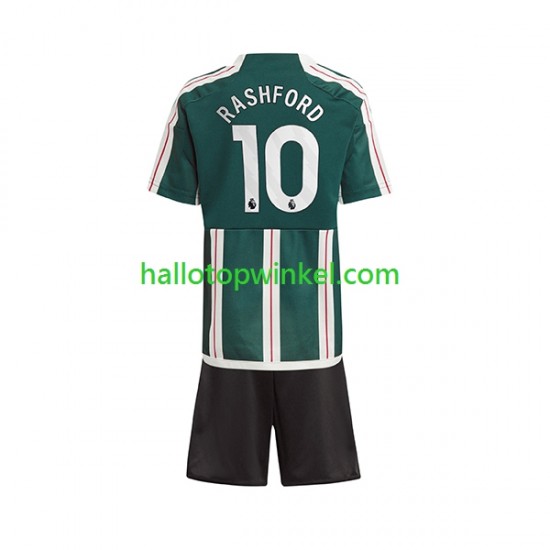 Manchester United Voetbalshirt Marcus Rashford 10 Kleuters/Kids Uit Tenue 2023-2024 Korte Mouw