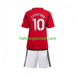 Manchester United Voetbalshirt Marcus Rashford 10 Kleuters/Kids Thuis Tenue 2023-2024 Korte Mouw