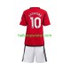 Manchester United Voetbalshirt Marcus Rashford 10 Kleuters/Kids Thuis Tenue 2023-2024 Korte Mouw