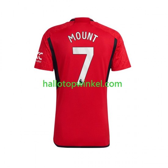 Manchester United Voetbalshirt Mount 7 Heren Thuis Tenue 2023-2024 Korte Mouw