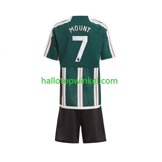 Manchester United Voetbalshirt Mount 7 Kleuters/Kids Uit Tenue 2023-2024 Korte Mouw
