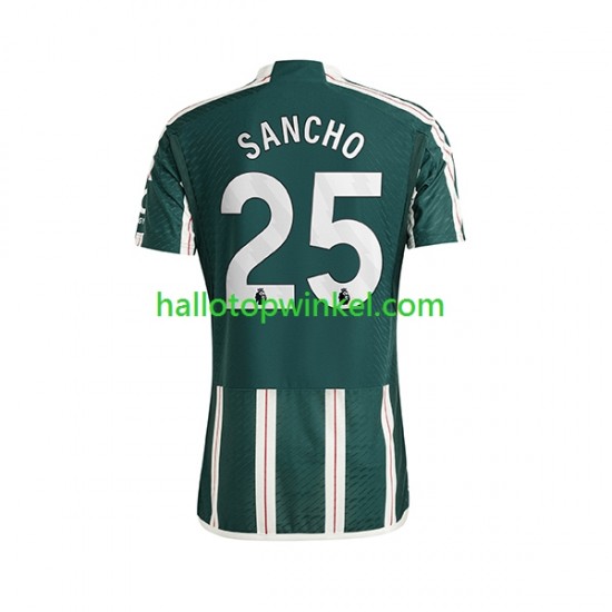 Manchester United Voetbalshirt Sancho 25 Heren Uit Tenue 2023-2024 Korte Mouw