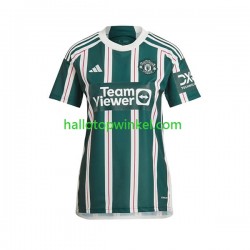 Manchester United Voetbalshirt Dames Uit Tenue 2023-2024 Korte Mouw