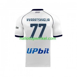 Napoli Voetbalshirt Khvicha Kvaratskhelia 77 Heren Uit Tenue 2023-2024 Korte Mouw