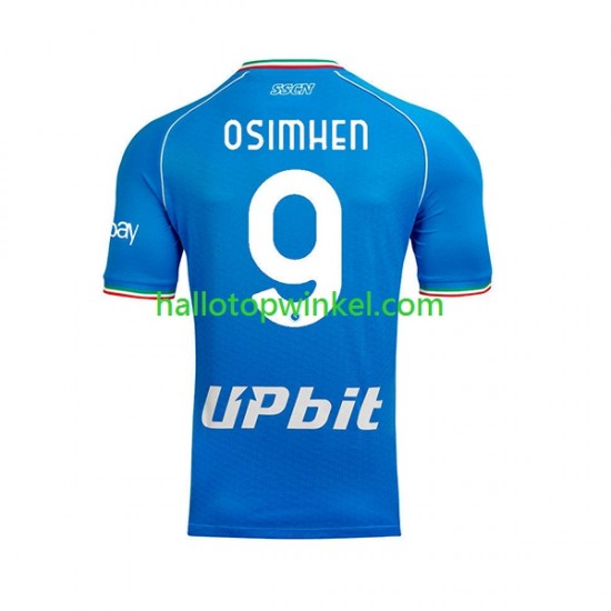 Napoli Voetbalshirt OSIMHEN 9 Heren Thuis Tenue 2023-2024 Korte Mouw