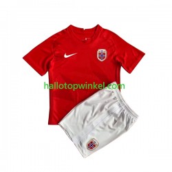 Noorwegen Voetbalshirt HAALAND 9 Kleuters/Kids Thuis Tenue 2022 Korte Mouw