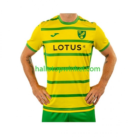 Norwich City Voetbalshirt Heren Thuis Tenue 2023-2024 Korte Mouw