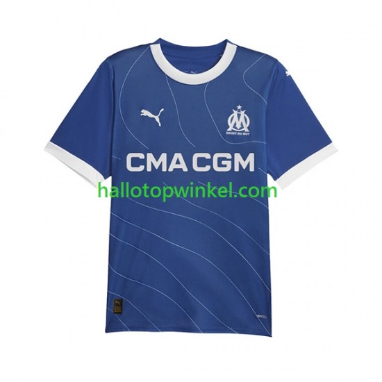 Olympique Marseille Voetbalshirt Heren Uit Tenue 2023-2024 Korte Mouw