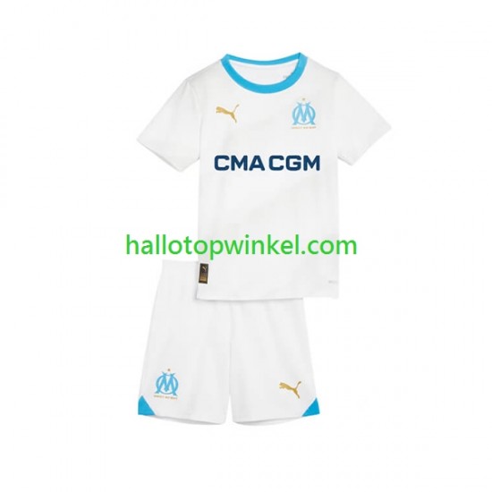 Olympique Marseille Voetbalshirt Kleuters/Kids Thuis Tenue 2023-2024 Korte Mouw