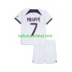Paris Saint-Germain Voetbalshirt Mbappé Kylian 7 Kleuters/Kids Uit Tenue 2023-2024 Korte Mouw