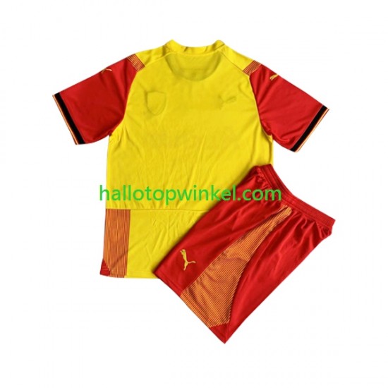 RC Lens Voetbalshirt Kleuters/Kids Thuis Tenue 2023-2024 Korte Mouw