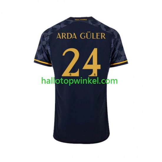 Real Madrid Voetbalshirt Arda Guler 24 Heren Uit Tenue 2023-2024 Korte Mouw