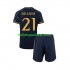 Real Madrid Voetbalshirt Brahim Diaz 21 Kleuters/Kids Uit Tenue 2023-2024 Korte Mouw