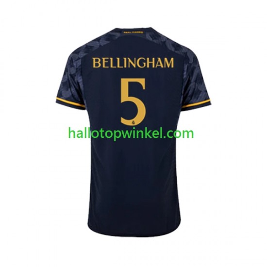 Real Madrid Voetbalshirt Jude Bellingham 5 Heren Uit Tenue 2023-2024 Korte Mouw