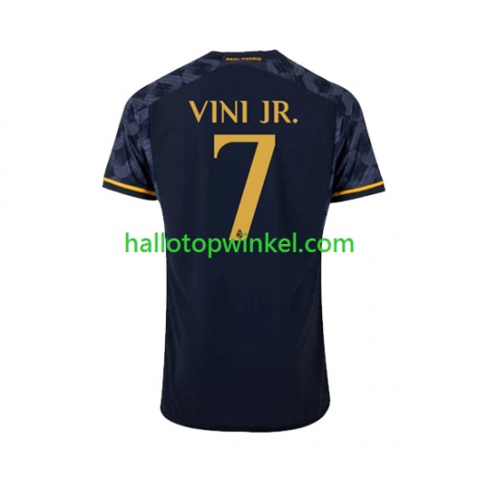 Real Madrid Voetbalshirt Vinicius Junior 7 Heren Uit Tenue 2023-2024 Korte Mouw