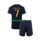 Real Madrid Voetbalshirt Vinicius Junior 7 Kleuters/Kids Uit Tenue 2023-2024 Korte Mouw