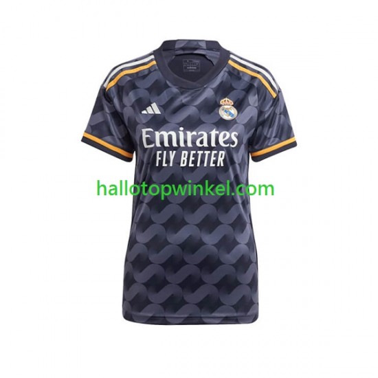 Real Madrid Voetbalshirt Dames Uit Tenue 2023-2024 Korte Mouw