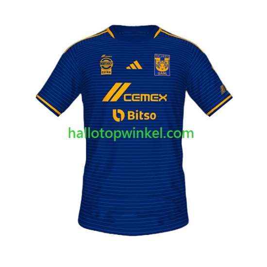 Tigres UANL Voetbalshirt Heren Uit Tenue 2023-2024 Korte Mouw