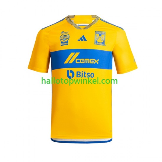 Tigres UANL Voetbalshirt Heren Thuis Tenue 2023-2024 Korte Mouw