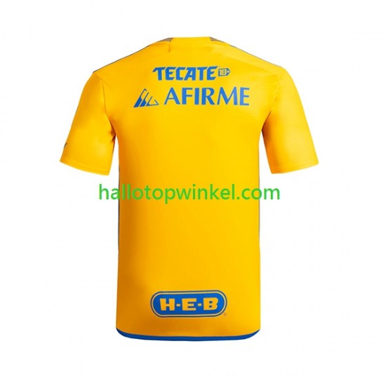 Tigres UANL Voetbalshirt Heren Thuis Tenue 2023-2024 Korte Mouw