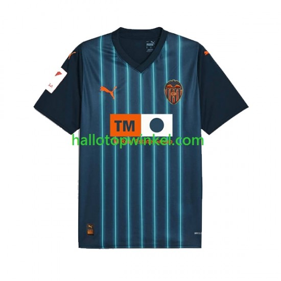 Valencia CF Voetbalshirt Heren Uit Tenue 2023-2024 Korte Mouw