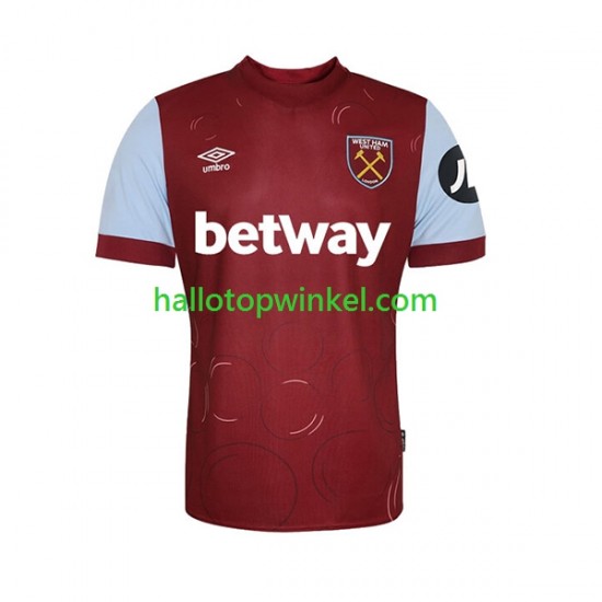 West Ham United Voetbalshirt Heren Thuis Tenue 2023-2024 Korte Mouw