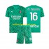 AC Milan Voetbalshirt Mike Maignan 16 Doelman Kleuters/Kids Thuis Tenue 2023-2024 Korte Mouw