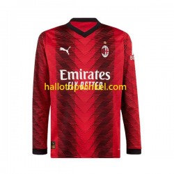 AC Milan Voetbalshirt Heren Thuis Tenue 2023-2024 Lange Mouw