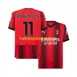 AC Milan Voetbalshirt Ibrahimović 11 Heren Thuis Tenue 2023-2024 Korte Mouw