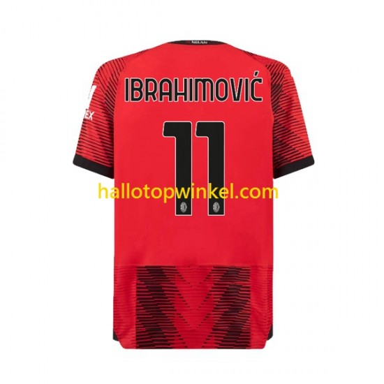 AC Milan Voetbalshirt Ibrahimović 11 Heren Thuis Tenue 2023-2024 Korte Mouw