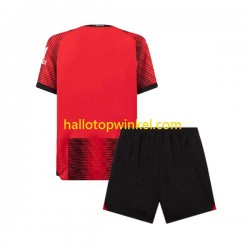 AC Milan Voetbalshirt Kleuters/Kids Thuis Tenue 2023-2024 Korte Mouw