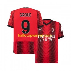 AC Milan Voetbalshirt Olivier Giroud 9 Heren Thuis Tenue 2023-2024 Korte Mouw