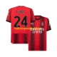 AC Milan Voetbalshirt Simon Kjaer 24 Heren Thuis Tenue 2023-2024 Korte Mouw