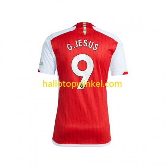 Arsenal Voetbalshirt Gabriel Jesus 9 Heren Thuis Tenue 2023-2024 Korte Mouw