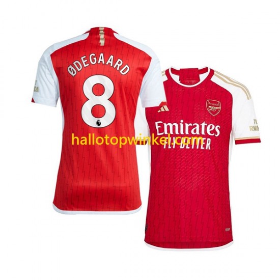 Arsenal Voetbalshirt Martin Odegaard 8 Heren Thuis Tenue 2023-2024 Korte Mouw