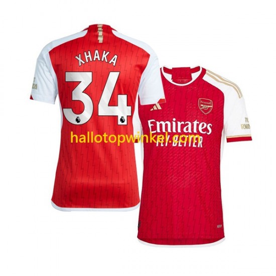Arsenal Voetbalshirt Xhaka 34 Heren Thuis Tenue 2023-2024 Korte Mouw