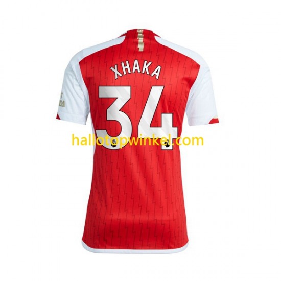 Arsenal Voetbalshirt Xhaka 34 Heren Thuis Tenue 2023-2024 Korte Mouw