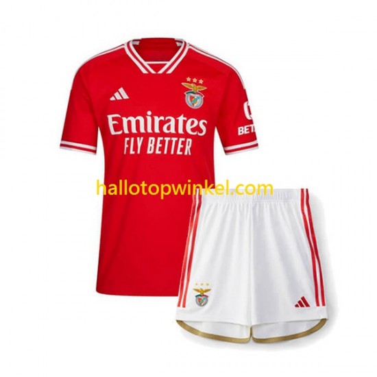 Benfica Voetbalshirt Kleuters/Kids Thuis Tenue 2023-2024 Korte Mouw
