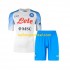 Napoli Voetbalshirt Kleuters/Kids Uit Tenue 2022-2023 Korte Mouw