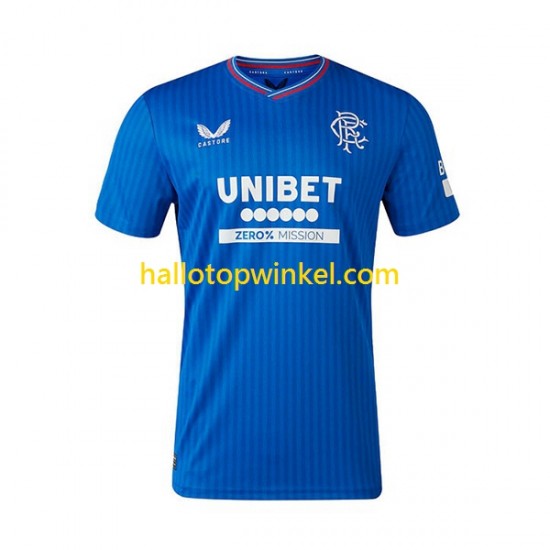 Rangers Voetbalshirt Heren Thuis Tenue 2023-2024 Korte Mouw