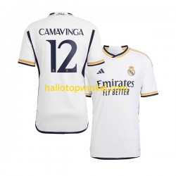 Real Madrid Voetbalshirt Camavinga 12 Heren Thuis Tenue 2023-2024 Korte Mouw